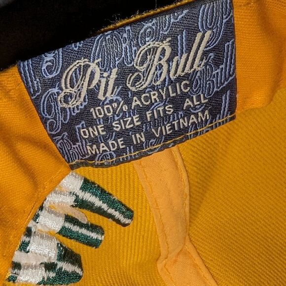 Vintage "Pit Bull" Embroidered Team Name Green Bay Packers Snapback Hat - Picture 8 of 9